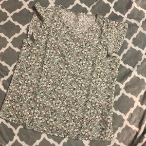 Pastel floral Shirt. Size Medium
